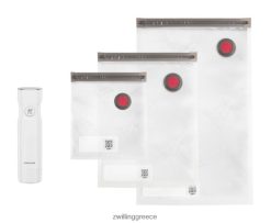 κουζίνα Zwilling Fresh & save σετ αντλίας και σακουλών, s/m/l / 4-τεμ, λευκό 0NV4P8524 - Zwilling Μαχαιρια