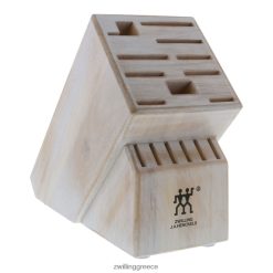 μαχαιρικά είδη Zwilling αποθήκευσης καουτσούκ, καουτσούκ, διπλό ρουστίκ λευκό μπλοκ μαχαιριού άδειο 0NV4P8332 - Zwilling Μαχαιρια